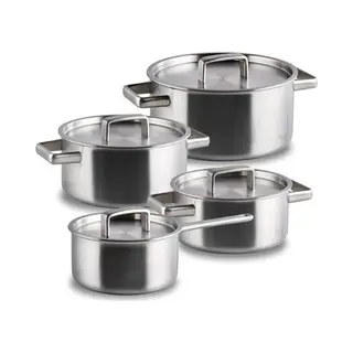 Habonne King Pannenset 4 Delig - Rvs