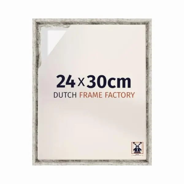 Dutch Frame Factory - Schattenfugenrahmen 24x30 - Weiß Vintage - Rahmen Für Leinwand Bilder Auf Keilrahmen - Mdf - Lausanne thumbnail