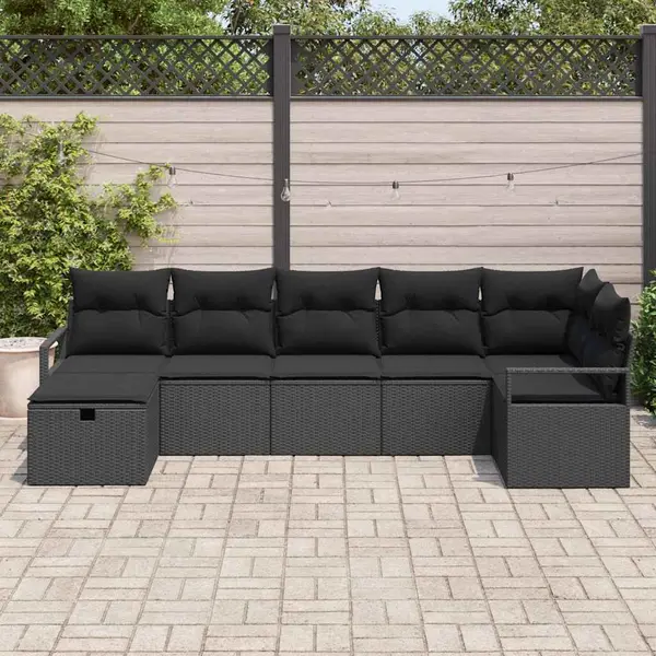 Sofa Set Mit Kissen 5 Pcs Poly-rattan Vidaxl thumbnail