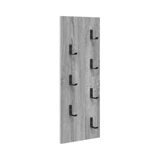 VidaXL Wandmontierter Nachttisch Graues Sonoma 30 X 1, 5 X 80 Cm, Flur Garderobe, Rechteckige Wandhaken, Aufbewahrung Für Den Eingangsbereich Und