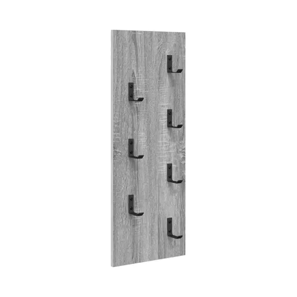 VidaXL Wandmontierter Nachttisch Graues Sonoma 30 X 1, 5 X 80 Cm, Flur Garderobe, Rechteckige Wandhaken, Aufbewahrung Für Den Eingangsbereich Und thumbnail
