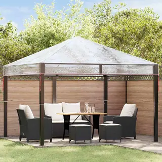 VidaXL - Gazebo - Hoes - Vervanging - Doorzichtig - 300 - X - 300 - X - 26 - Cm - Pvc
