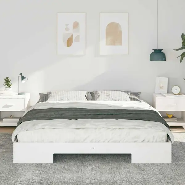 VidaXL Bedframe Wit 200 X 200 Cm thumbnail