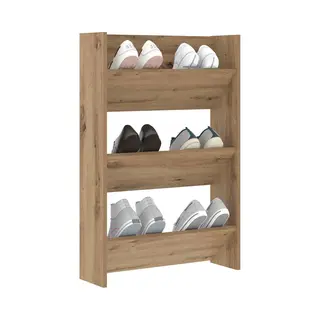 VidaXL Schuhschrank Artisan-Eiche 60 X 18 X 90 Cm Holzwerkstoff