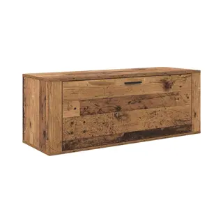 Schuhschrank Mit Regal Altholz 100 X 35 X 38 Cm Holzwerkstoff Vidaxl