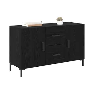 Sideboard Schwarz Eichen-optik 100 X 36 X 60 Cm Holzwerkstoff Vidaxl