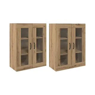 VidaXL Wandmontierte Schränke 2 Pcs Artisan-Eiche 69, 5 X 34 X 90 Cm