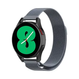 By Qubix Milanese Bandje - Space Grey - Geschikt Voor Xiaomi Redmi Watch 5 Active - Redmi Watch 5 Lite