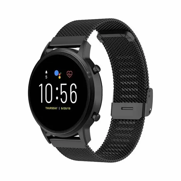 By Qubix Geschikt Voor Xiaomi Redmi Watch 5 Active - Redmi Watch 5 Lite - Milanese Bandje Met Klemsluiting - Zwart thumbnail