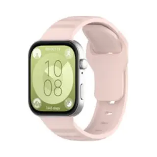 By Qubix Siliconen Outdoor Band - Roze - Horlogebandje Geschikt Voor Huawei Watch Fit 3 - Fit 4