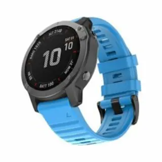 By Qubix - 22mm Quickfit - Siliconen Bandje - Blauw - Geschikt Voor Garmin Fenix 8 - 8 Pro - 47mm - Geschikt Voor Garmin Bandje