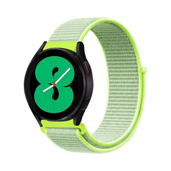By Qubix Sport Loop Nylon Bandje - Geel - Horlogebandje Geschikt Voor Huawei Watch Gt 6 - Gt 6 Pro - 46 Mm - Aanzetmaat, 22mm thumbnail
