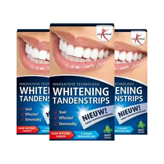 Lucovitaal Whitening Tandenstrips - 3 X 5 Sets - Voordeelverpakking