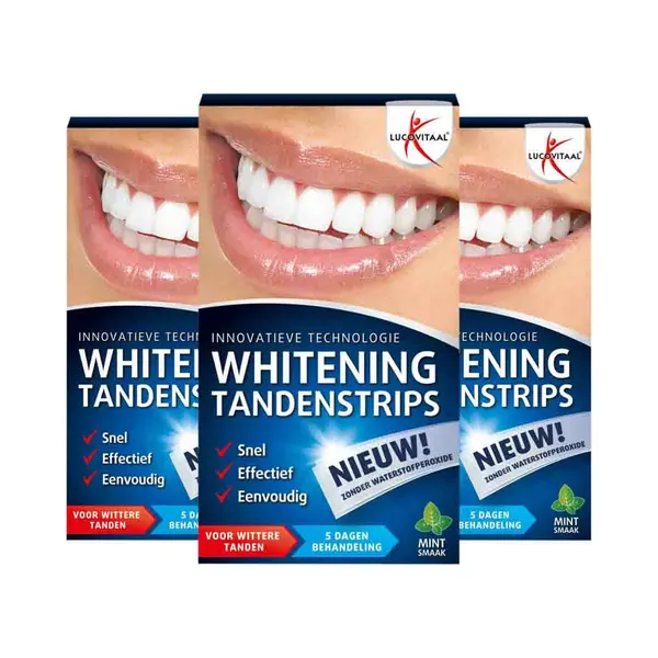 Lucovitaal Whitening Tandenstrips - 3 X 5 Sets - Voordeelverpakking thumbnail