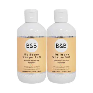 B&B Italiaanse Wasparfum Amber & Musk - 2 X 250 Ml - Voordeelverpakking