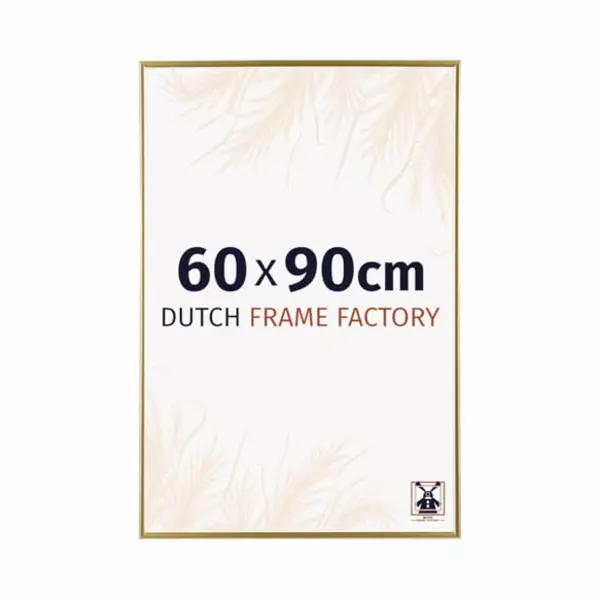 Dutch Frame Factory - Bilderrahmen 60x90 Cm - Gold - Bilderrhamen Aus Kunststoff Mit Antireflex Kunstglas - Fotorahmen 60x90 Cm - Easy thumbnail