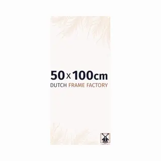 Dutch Frame Factory - Bilderrahmen 50x100 Cm - Weiß Hochglanz - Bilderrhamen Aus Kunststoff Mit Antireflex Kunstglas - Fotorahmen 50x100 Cm - Easy