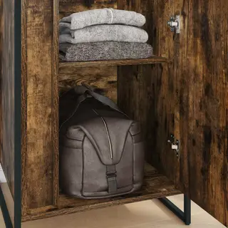 VidaXL Warderobe 2 Pcs Raucharbe 50 X 50 X 200 Cm Holzwerkstoff