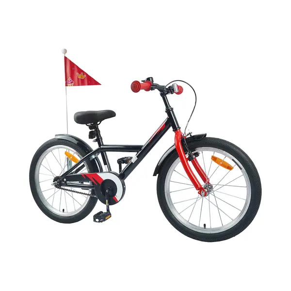 VidaXL Kinderfiets 20 Inch Voor 6-11 Jaar Oud Zwart thumbnail