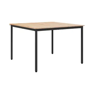 VidaXL Esstisch Natur 110 X 110 X 75 Cm Massives Kiefernholz