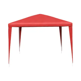 VidaXL Partytent Rood 400 X 300 X 255 Cm Pe En Staal