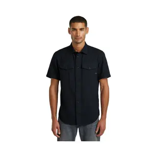 G-Star Men's Marine Slim Short Sleeve Shirt, Size, Xl, Color Blue