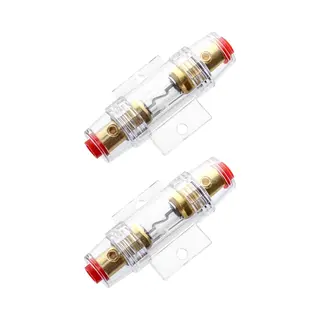 Excitat 2 Stuks - Zekeringbuis - Zekeringhouder - Geschikt Voor Auto-audio, Alarmversterkers, Compressoren - 8, 3*4, 2 Cm