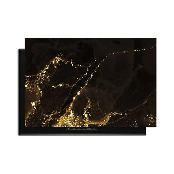 KitchenArt - Gilded Marble – Inductie Beschermer - 90x52 Cm - Kookplaat Beschermer - Luxe Afdekplaat Inductieplaat - Anti-slip & Oprolbaar - thumbnail