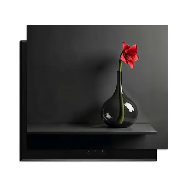 KitchenArt - Crimson Silence - Inductie Beschermer - 52x35 Cm - Kookplaat Beschermer - Luxe Afdekplaat Inductieplaat - Anti-slip & Oprolbaar - thumbnail
