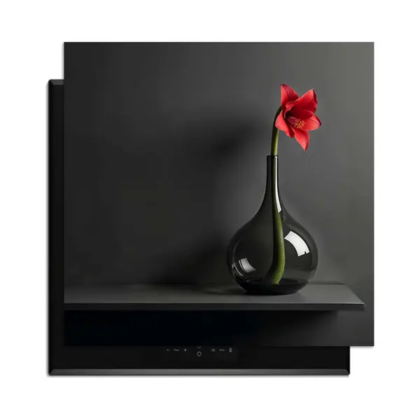 KitchenArt - Crimson Silence - Inductie Beschermer - 62x52 Cm - Kookplaat Beschermer - Luxe Afdekplaat Inductieplaat - Anti-slip & Oprolbaar - thumbnail