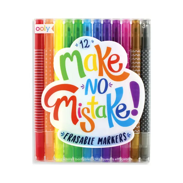 Ooly Make No Mistake marker 12 pc(s) Chisel/Fine tip Multicolour thumbnail