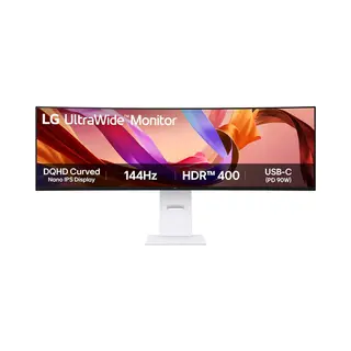 Lg 49U950A-W Computerbildschirm 124,5 cm (49") 5120 x 1440 Pixel Dual Qhd Led Schwarz, Weiß