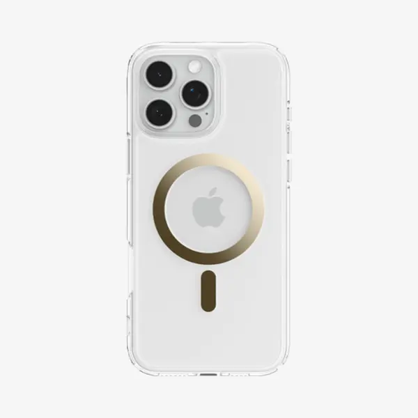 Spigen Ultra Hybrid (MagFit) Handy-Schutzhülle 16 cm (6.3") Cover Gold, Transparent thumbnail