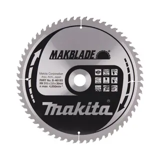 Makita, Zaagbladen, Kreissägeblatt Makblade Tct • 315 X 30 Mm • 60 Zähne • Holz