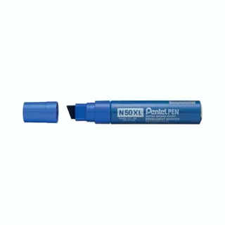 Pentel N50XL permanenter Marker Beitelspitze Blau 6 Stück(e)
