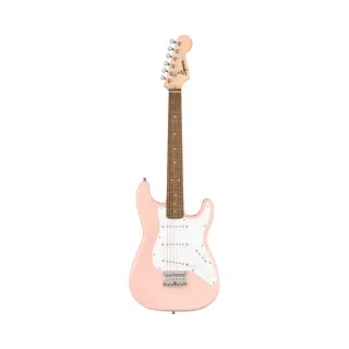 Fender Squier Electric Mini Stratocaster, Electric Guitar, Shell Pink, Ideal For Guitar Beginners, Comes With Free Virtual Lessons