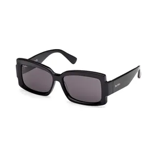 Max Mara Woman Max Mara MM0140 Lee-3 01A Sunglasses Acetate Black Smoke Squared Normal