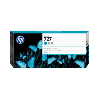 Hp 727 Cyan DesignJet Tintenpatrone, 300 ml