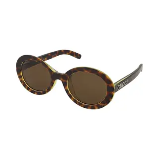 Gucci Woman Gucci GG1722SA 002 Sunglasses Injected Havana Brown Round