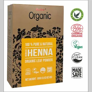Radico Organic Kleurloos / Kleurloze / Colorless / Neutral Henna 100% Natuurlijke Bio Boost, Glans, Voedende Haarmasker Zonder Ammonia Ppd Peroxide