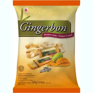 Gingerbon [ 125g ] Agel Ingwer Bonbons Mit Mango-Geschmack / Ginger Candy With Mango Flavor