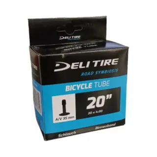 Schwalbe Deli Tire Fatbike Binnenband 20x4.00 - Schrader Ventiel 35 Mm - Duurzaam En Lichtgewicht - Zwart