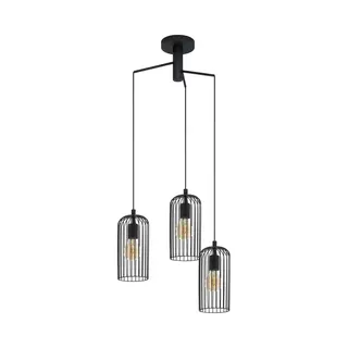 Eglo Roccamena 1 Hanglamp - E27 - Ø 61, 5 Cm - Zwart