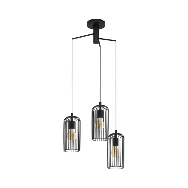 Eglo Roccamena 1 Hanglamp - E27 - Ø 61, 5 Cm - Zwart thumbnail