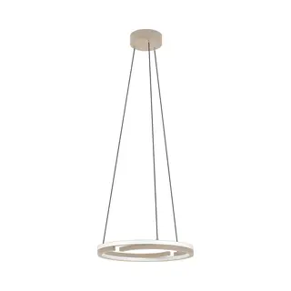 Eglo Mezzomonte Hanglamp - Ø 48 Cm - Zandkleur/Beige/Wit - Instelbaar Wit Licht - Dimbaar