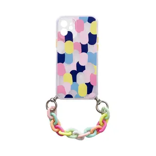 Hurtel Kleur Ketting Hoesje Gel Flexibele Ketting Bedel Voor Samsung Galaxy S21 Ultra 5G Veelkleurig (1) (Samsung Galaxy S21 Ultra 5G),