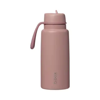 B.box Thermos-Drinkfles En Waterfles Met Fliptop 1 Liter | Drielaags Isolerend Roestvrij Staal | Houdt Drankjes Tot 46 Uur Koud | 1 L