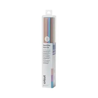 Cricut SportFlex Iron-On 28x30cm – Metallics (3 Vellen)