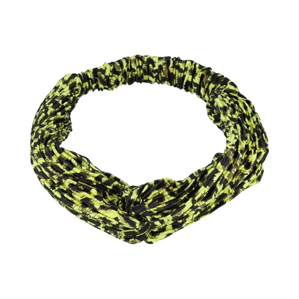 Haarsoires Haarband Twist 5cm – Panterprint – Plissé Stof – Groen - Zachte Knoop Hoofdband - Haaraccessoire Voor Dames & Meisjes thumbnail