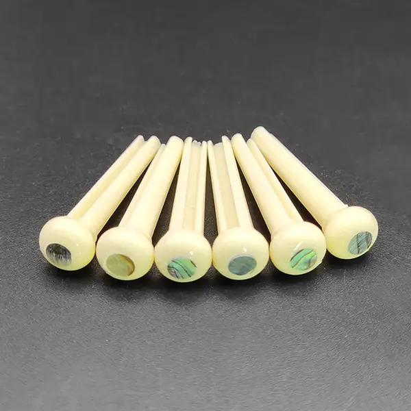 Lintage Guitars Set (6 Stuks) Parelmoer Brugpinnen Wit - Akoestische Gitaar - Pinnen Voor Gitaar - Gitaar Accessoires thumbnail